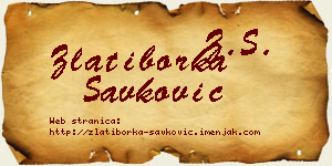 Zlatiborka Savković vizit kartica
